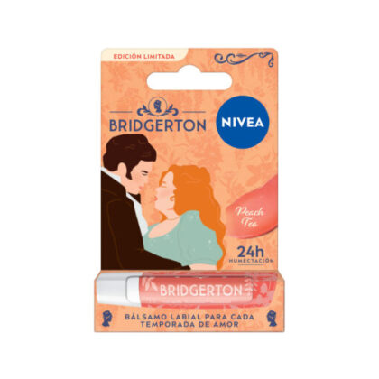 Nivea bridgerton Penelome y Colin balsamo labial peach tea x 4,8gr