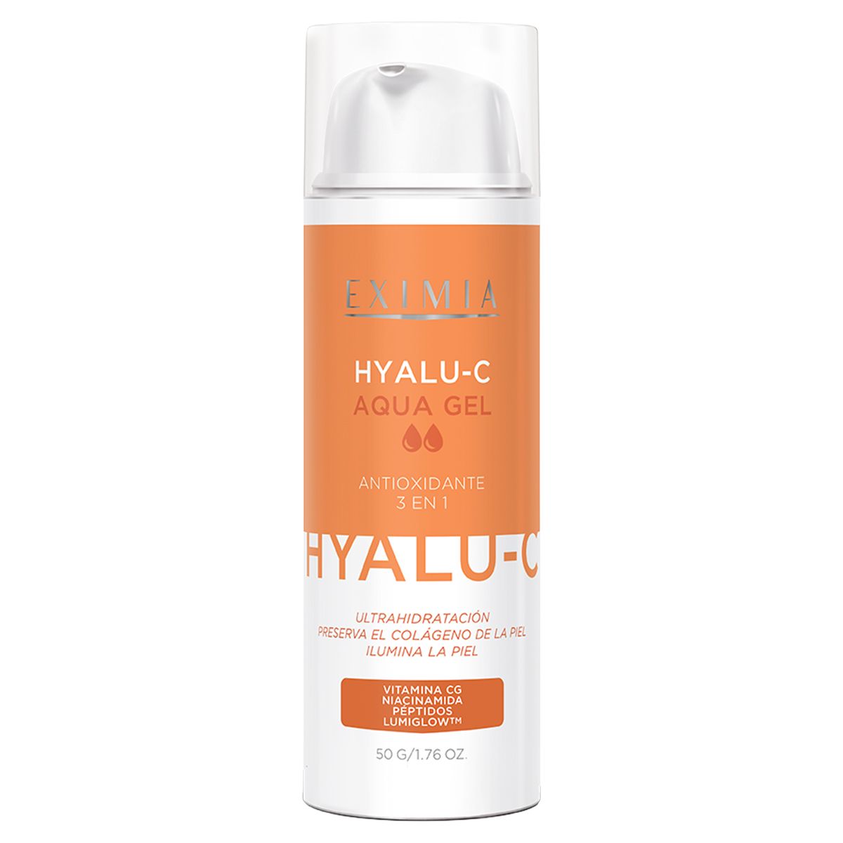 Eximia Hyalu C Aqua Gel 3 En 1 Hidratante Facial Iluminador X 50 Gramos