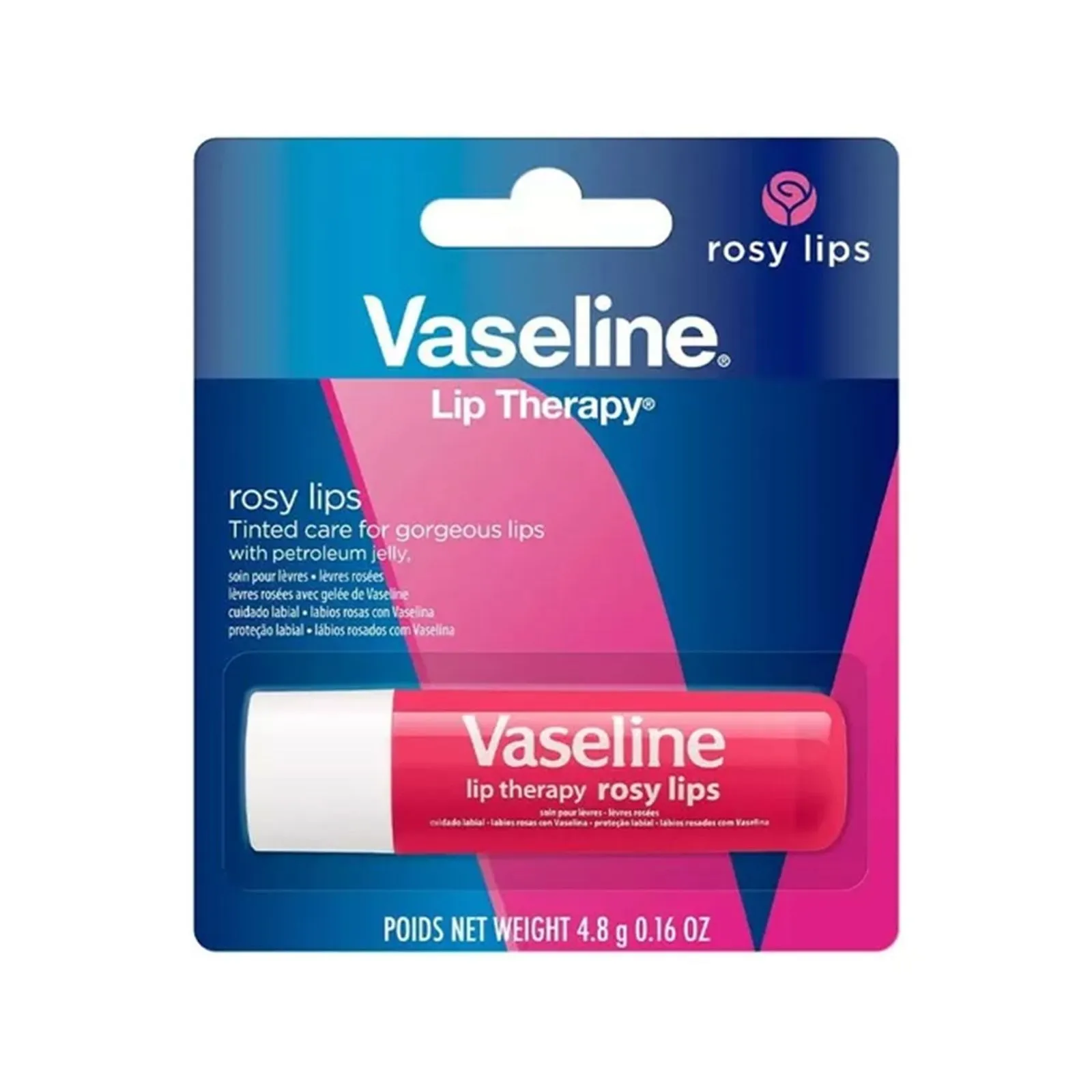 Vaseline bálsamo labial rosy x 4,8gr